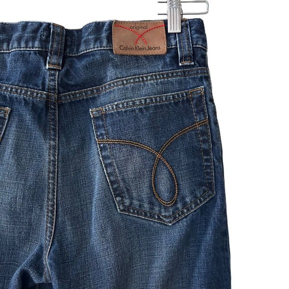 Original Calvin Klein Denim  Straight Bootcut Jeans Womens 29 x 29 Medium Wash - Picture 8 of 12